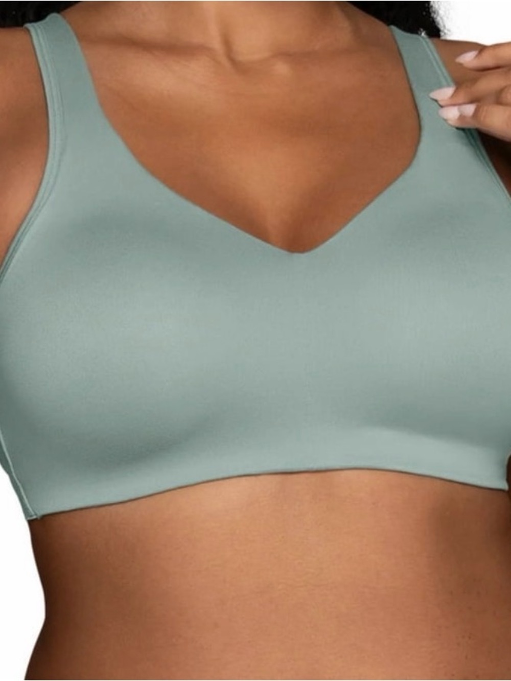 Vanity fair Seamless V-Neck Comfort Bra - Sage Green